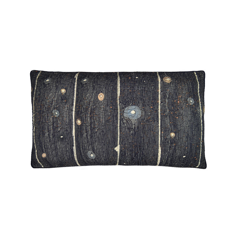 King Size Charcoal Cotton Polyester Rustic Pillow Sham