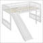 Lit mezzanine simple avec glissoire et échelle