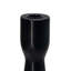 Porte-bougie décoratif décoratif, base en marbre noir effilé de 11 pouces