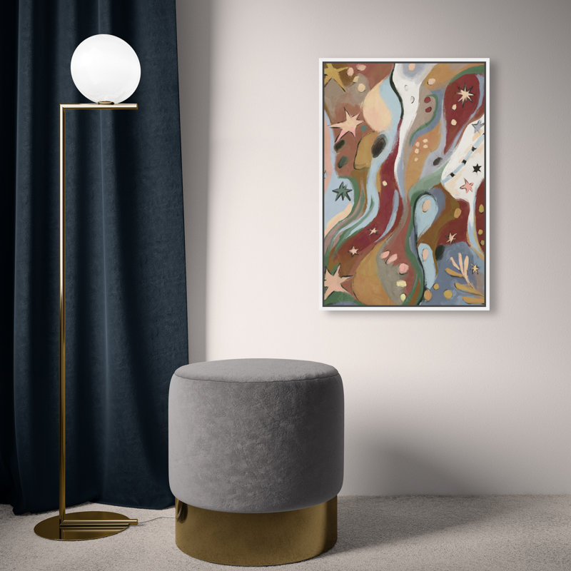 Modern Folk II Print by Oliver Gal, 25"H x 17"W, White Floater Frame