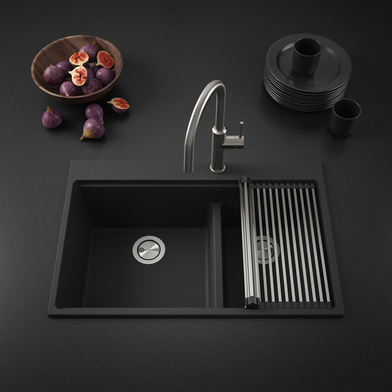 Évier de cuisine Kalia BACIA Granistone, Onyx Black