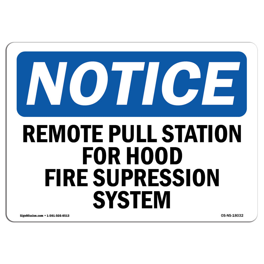 SignMission Remote Pull Station for Hood Fire Suppression Sign | Wayfair