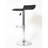 Ivylynn Contemporary Chrome Air Lift Adjustable Swivel Stools With Seat-9962652