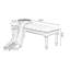Banc long en cuir bleu pour chambre et vestibule-111791196-111791200