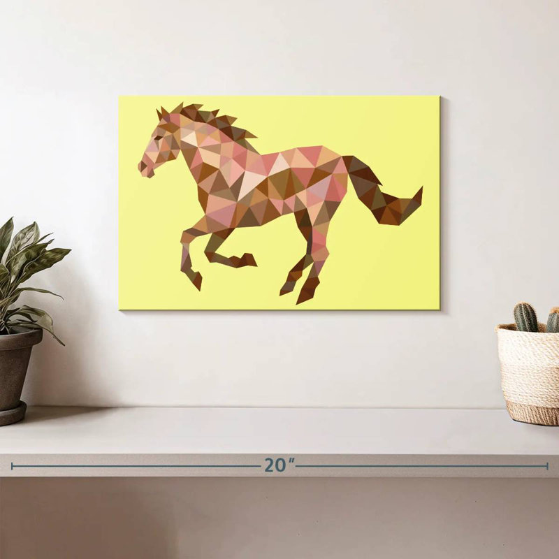 Cheval géométrique Brampt, H 8 po x l 12 po