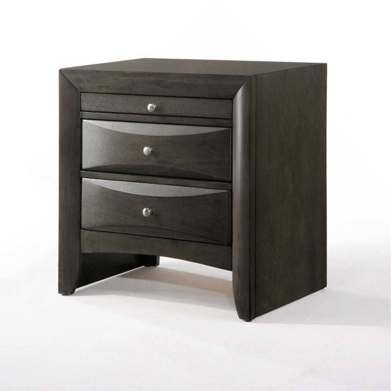 Ireland Gray Oak Finish Nightstand