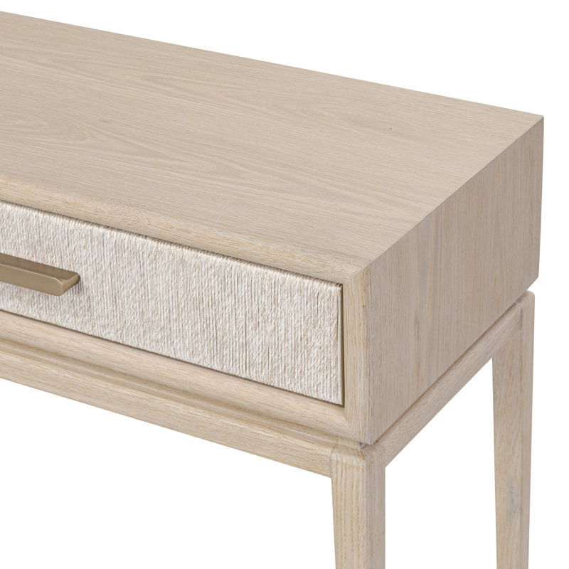 Rosenell Console Table-Natural Oak Veneer, Natural Oak Veneer