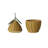 Hand-Woven Rattan Lemon Shaped Basket with Lid