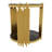 Modern Black Mirror End Table