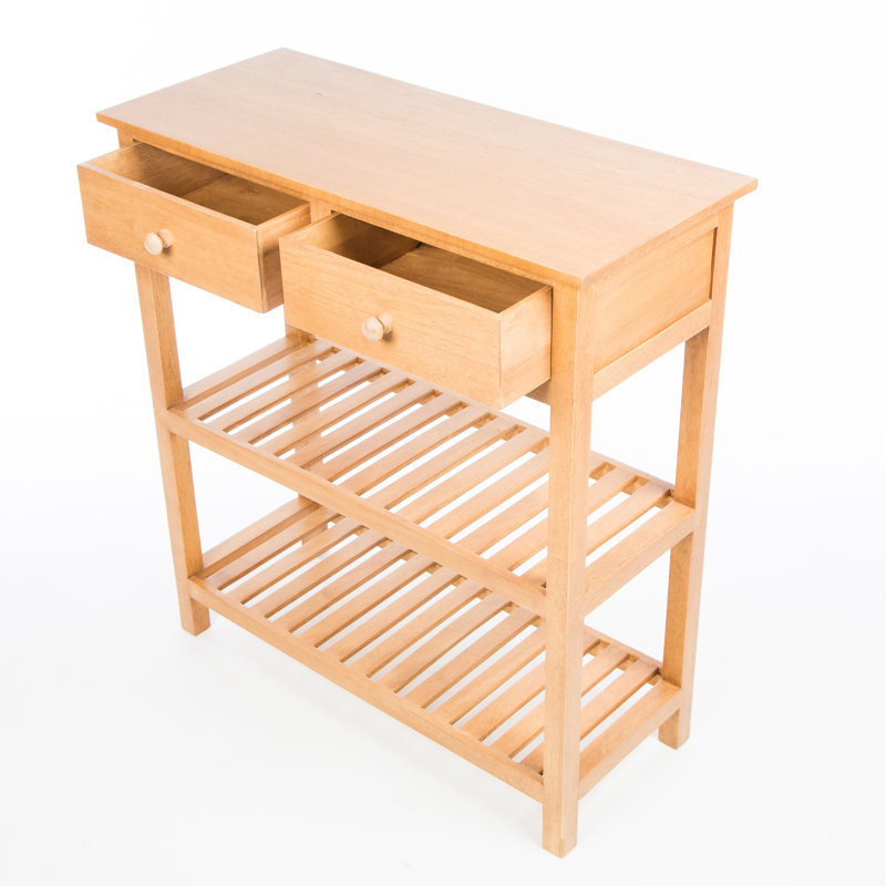 Accent 70cm Solid Wood Console Table, Light Wood