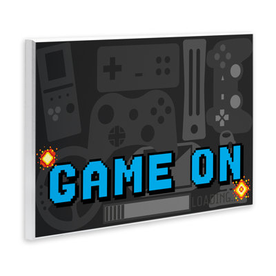 Plaque murale Game On Arcade, design par Kim Allen