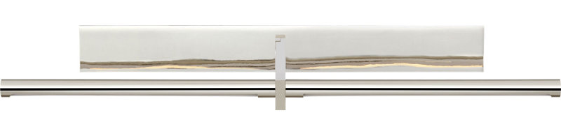 Axis Pivoting Library Light, 3" H x 31.5" W x 13.25" D, Polished Nickel