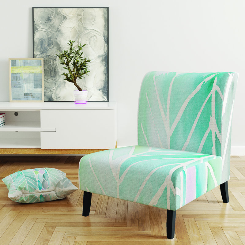 Fauteuil de chambre rembourré Watercolor Geometric Swatch Element IV - Mid-Century