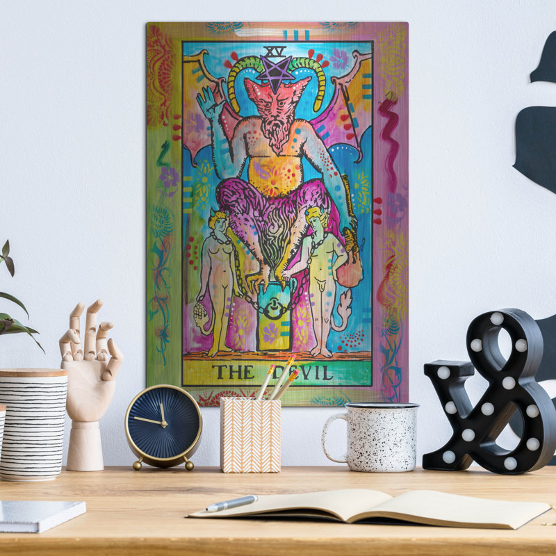 'Tarot - The Devil' by Dean Russo Metal Wall Art, 16" H x 12" W