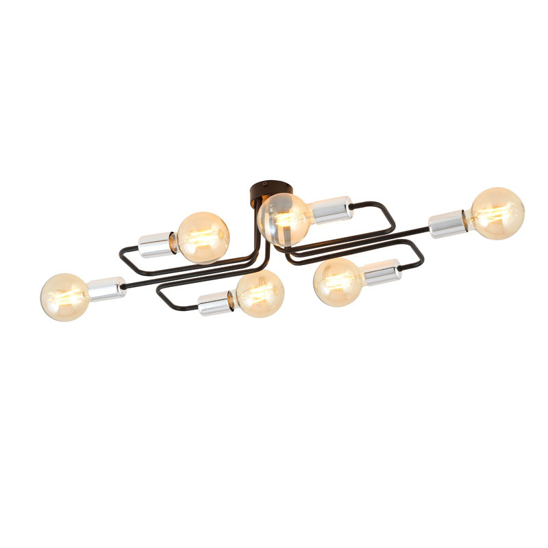 Murillo 6 - Light Sputnik Chandelier, Silver