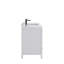 Ensemble de meuble-lavabo simple 48 po avec plateau en quartz blanc Rooh-101808789-101808786