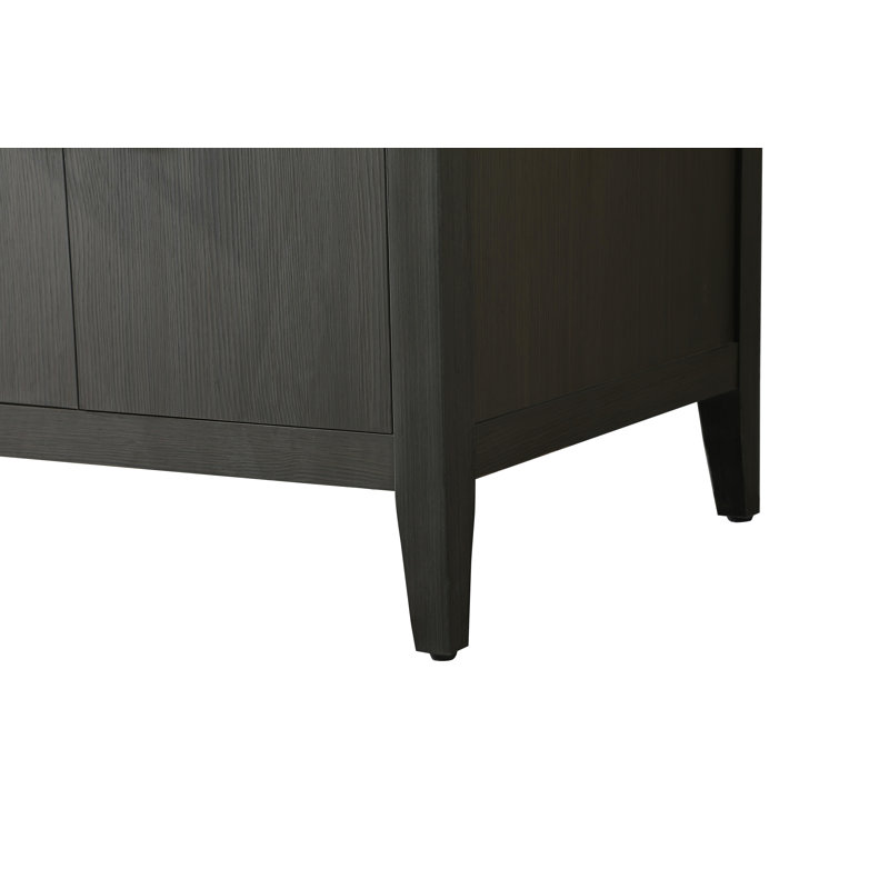 Meuble-lavabo double 72 po, Brun moka