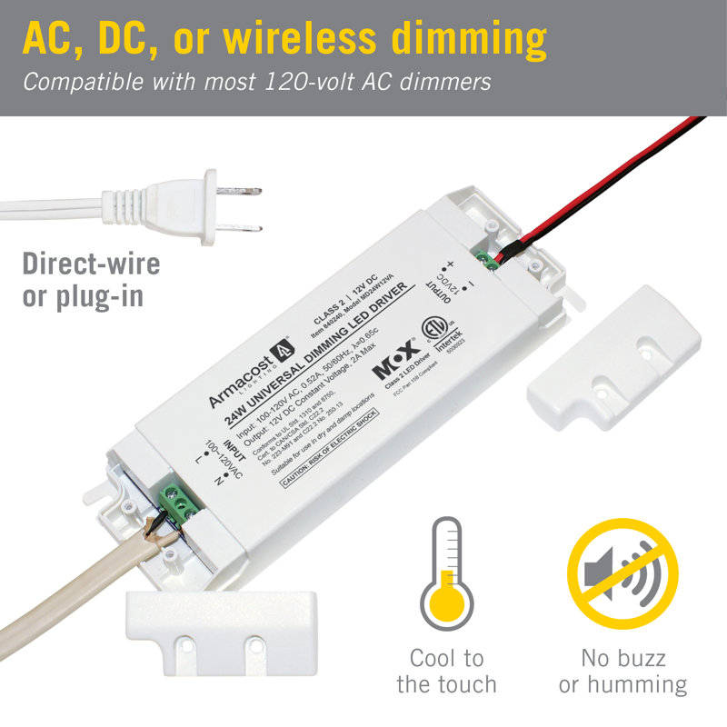 Universal Dimmable LED Driver 12V DC, 24W