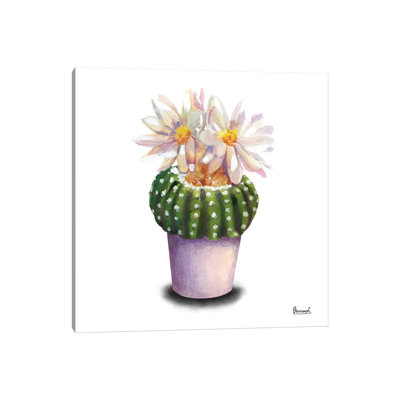 Cactus Flowers IX 1 Piece Wrapped Canvas Wall Art