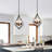 5-light Dimmable Geometric Chandelier With Warm Light Source