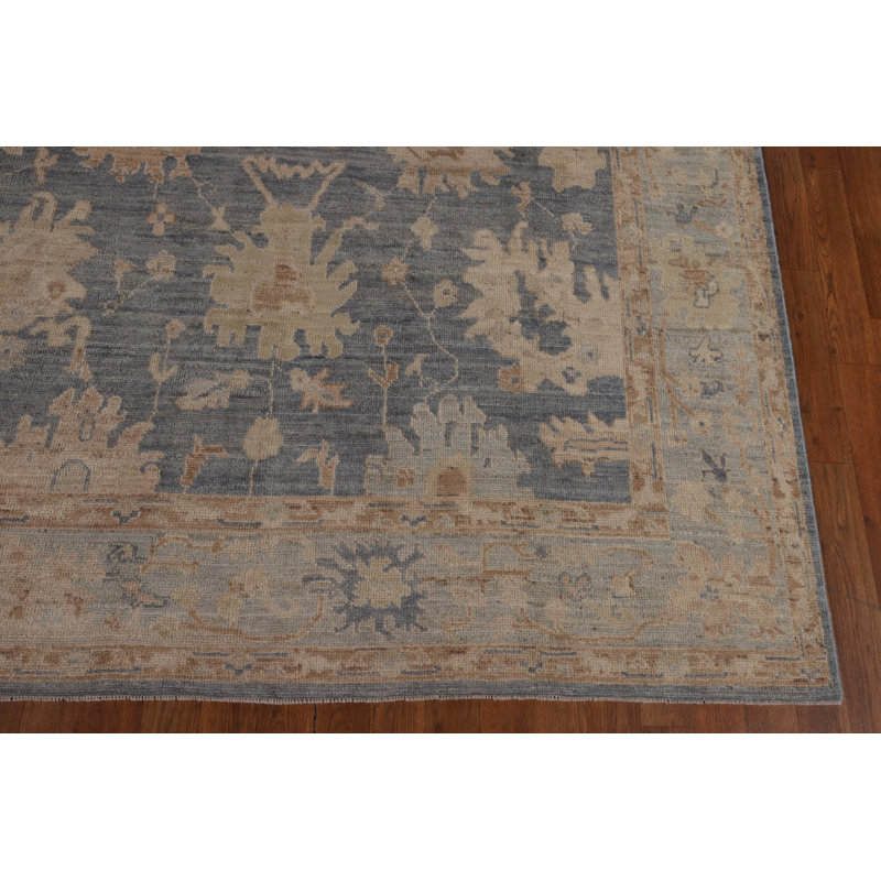 Tapis bleu Oushak 6 x 9