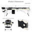 Structure de table de massage en aluminium pliable 3 fois avec hauteur réglable + masseur pour le cou-131564645