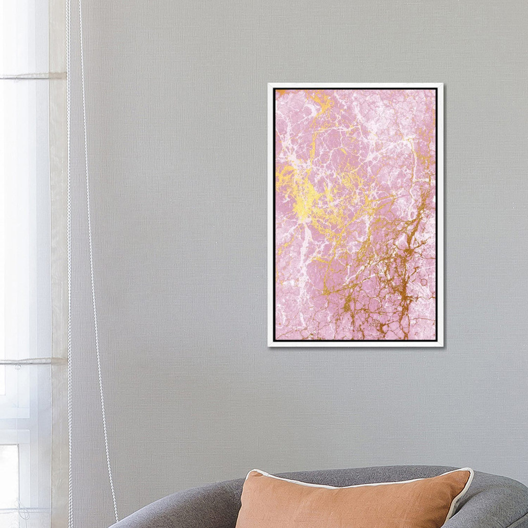 Pink Marble von Sarah Callis - Galerie-verpackte Leinwand Giclée auf Leinwand