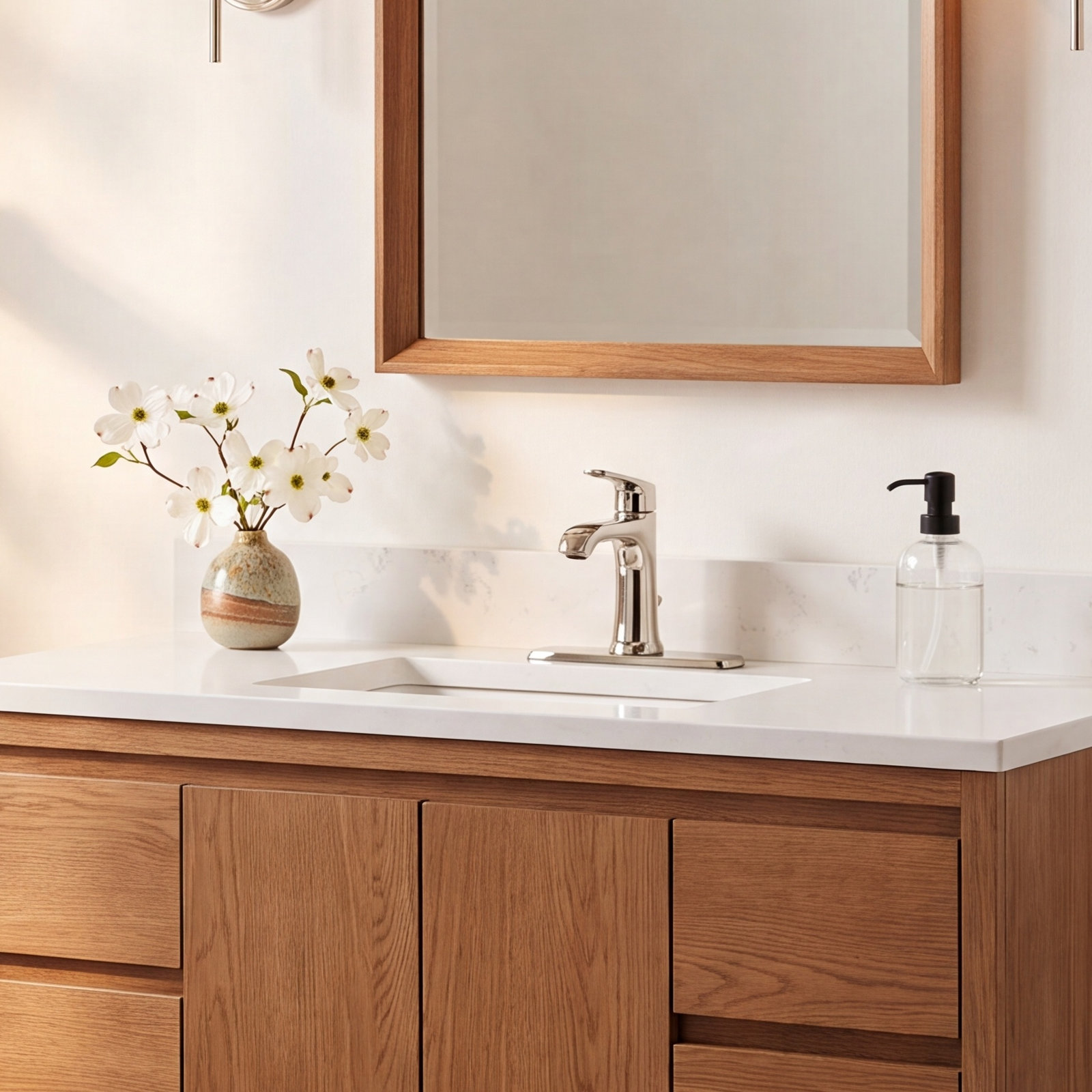 Graze Kitchen Faucet Escutcheon, Polished Nickel