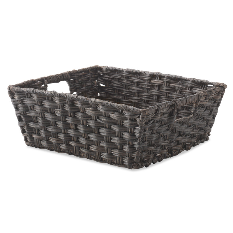 Dotted Line™ Acton Bin, 5.125" H x 13.125" W x 15.125" D, Brown