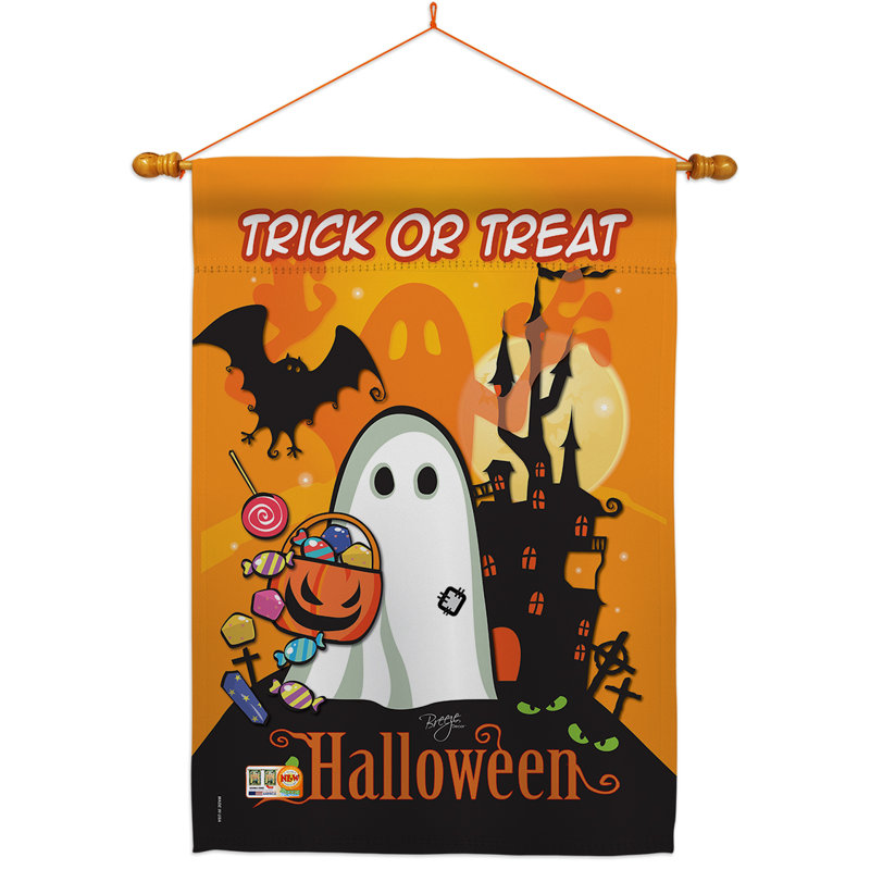 Ensemble de drapeaux en polyester 40 x 28 po Little Ghost