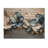 Blue Gold Velvet Blue Tulips River I - Tulips Wood Wall Decor - On Natural Pine Wood-137440630