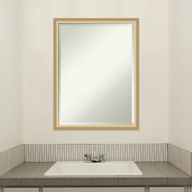 Miroir mural Florence, 25,75 po x 19,75 po, Or