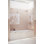 Stellar 71.25 in. W x 58.25 in. H Frameless 3 Panel Inline Hinge Bathtub Door