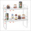 Organisateur d'armoire réglable à 2 niveaux avec largeur extensible et conception empilable pour le rangement de la cuisine