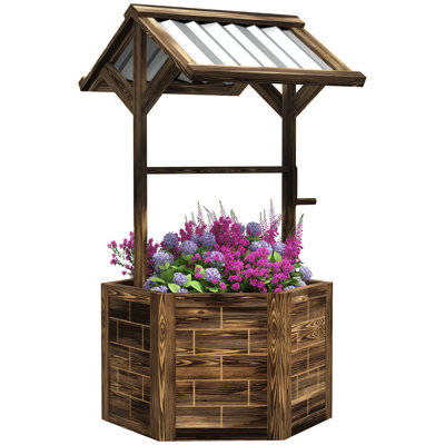 Steel and Solid Wood Wishing Well