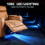 Fauteuil inclinable électrique 37 po avec porte-gobelet et lumière DEL Horus-132435758