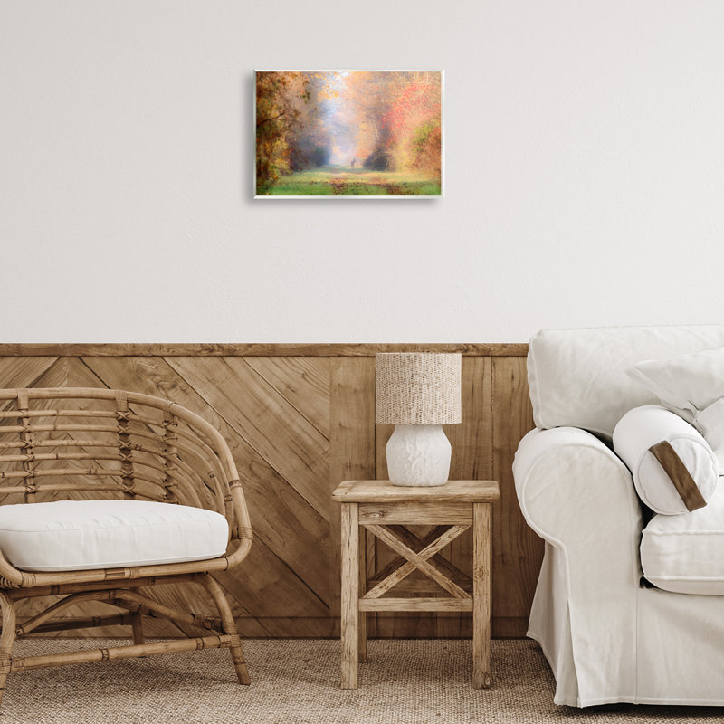 "Foggy Autumnal Forest", art mural par Carrie Ann Grippo-Pike, H 10 po x l 15 po