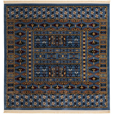Tapis bleu Aucun