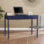 Bureau d'écriture à 2 tiroirs en bleu marine Stevens Farmhouse-449168198