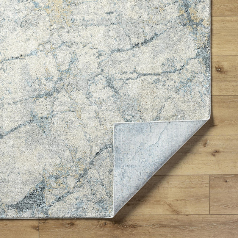 Amaurion Modern Machine Woven Area Rug, Rectangle 6'7" x 9'2"