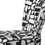 Chaise d'appoint rembourrée à motif géométrique Black Lines
