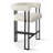 24" Upholstered Velvet Solid Back Counter Stool-1257039380