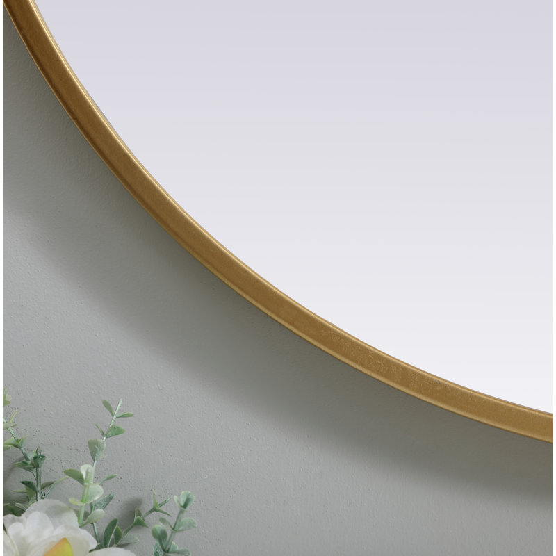 Miroir mural Sabine, Laiton, 30 po x 24 po
