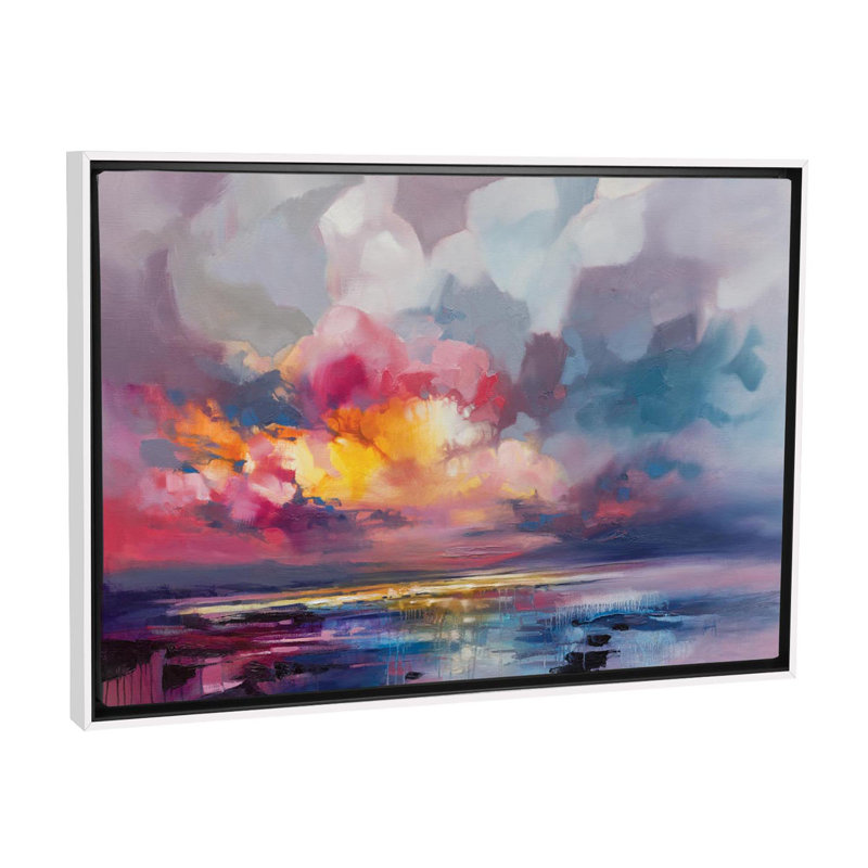 « deplacement » par scott naismith-reproduction d’art, Toile blanche encadrée, H 32 po x l 48 po x P 1,5 po