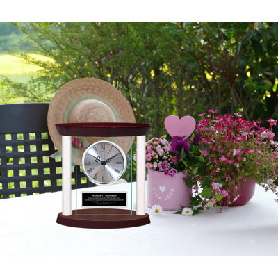 Horloge en diamant personnalisée, cadeau, gravure, retraite, anniversaire, nouvelle maison, cadeau de pendaison de crémaillère romantique