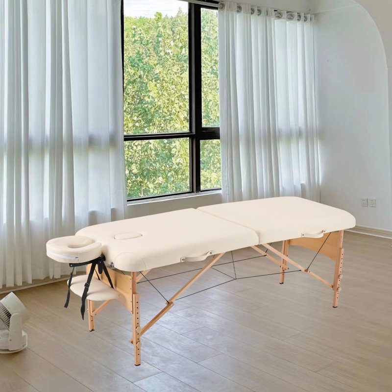 213.9cm Rectangular Adjustable Folding Table, 85.6cm H x 213.9cm L x 70.1cm D, White
