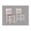 Ensemble de salle à manger 5 pièces à hauteur de comptoir avec revêtement gris clair et table extensible au fini gris craie