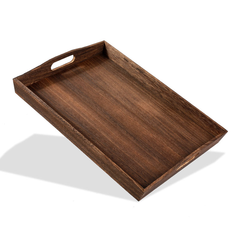 Solid Wood Tray, Brown