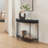 Fluted Half Moon Console Table