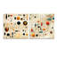 Mcm Graphic Artistry - Ensemble abstrait d'art mural en verre Mid-Century abstrait en verre-103932114